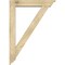 Ekena Millwork Traditional Traditional Rough Sawn Bracket w/ Offset Brace, Douglas Fir, 6"W x 30"D x 42"H BKT0604X30X42TRA01RDF - alternate 3